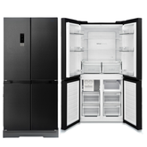 Ocean A+ Enerji Sınıfı 4 Kapılı LED Aydınlatmalı Buzdolabı ve Dondurucu